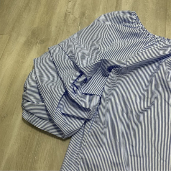 Roommates Striped Off Shoulder Puff Sleeves Sz 3X - Picture 5 of 6